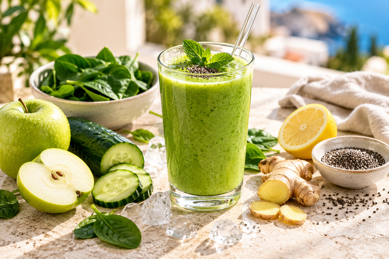 Grüner Detox-Smoothie
