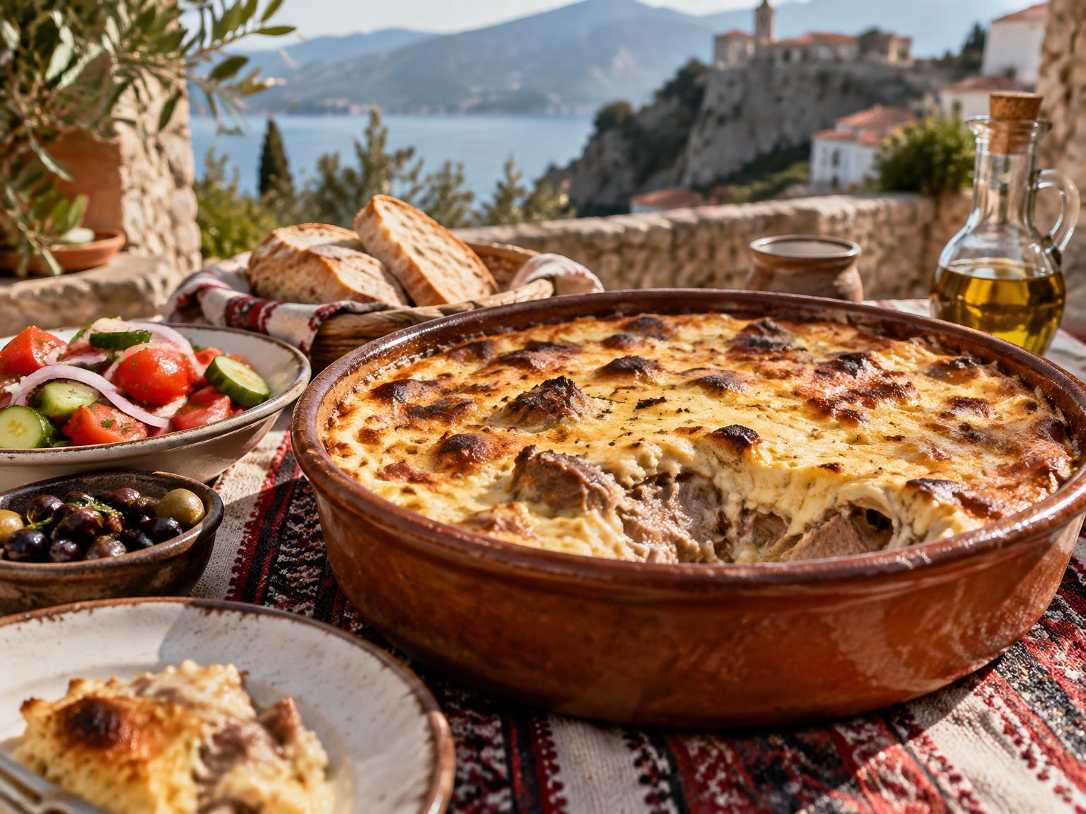 Tavë Kosi – Traditioneller albanischer Joghurtauflauf