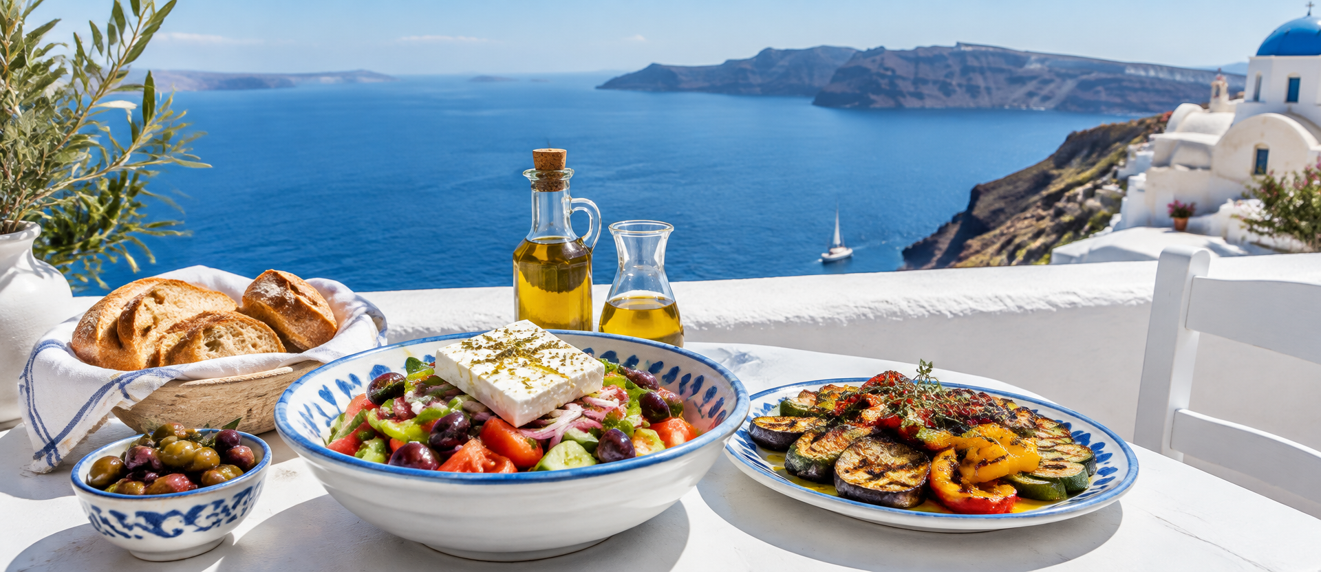 Mittagessen auf mediterrane Art